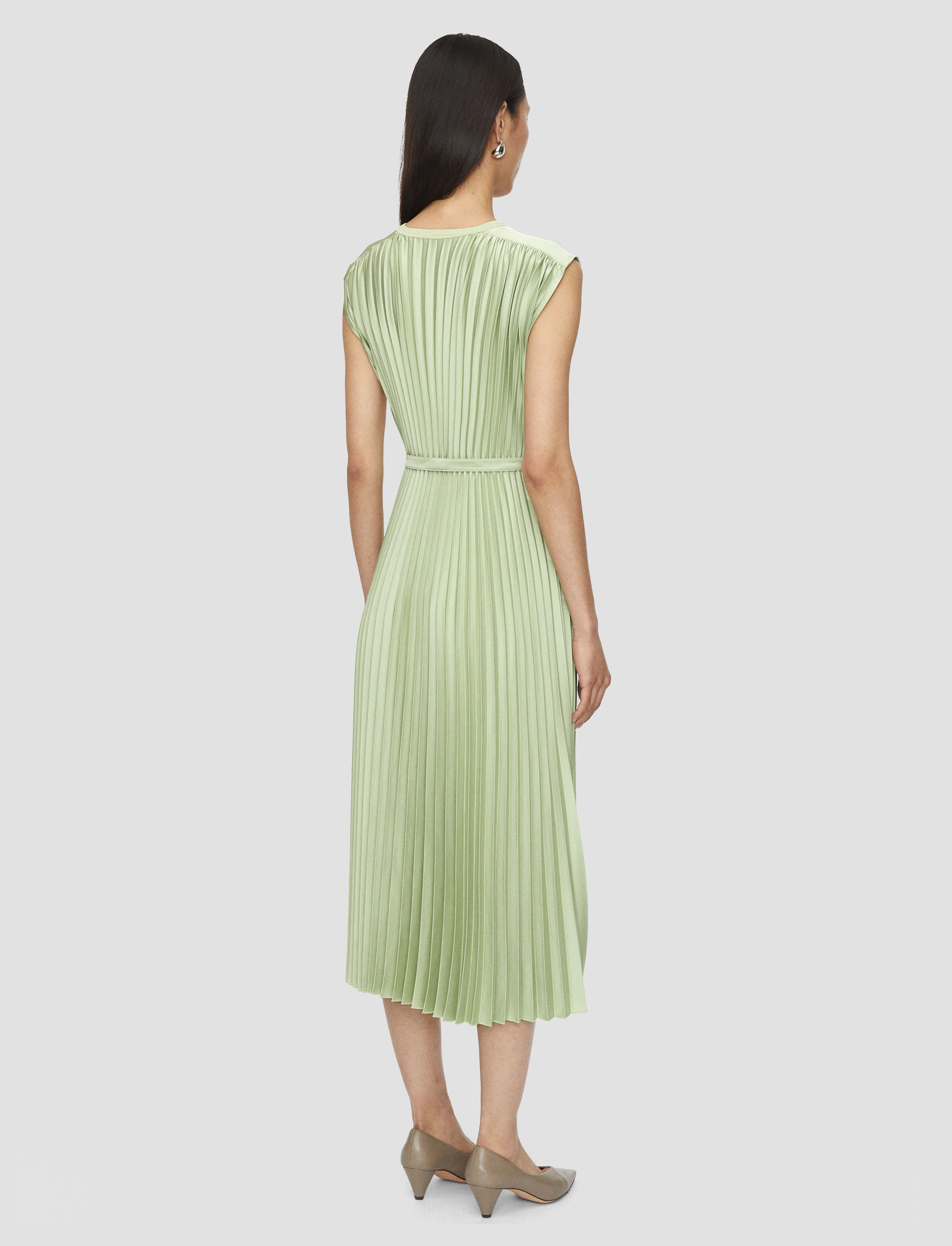 Lazy Pick Volta Knit Weave Pliss?? Dress