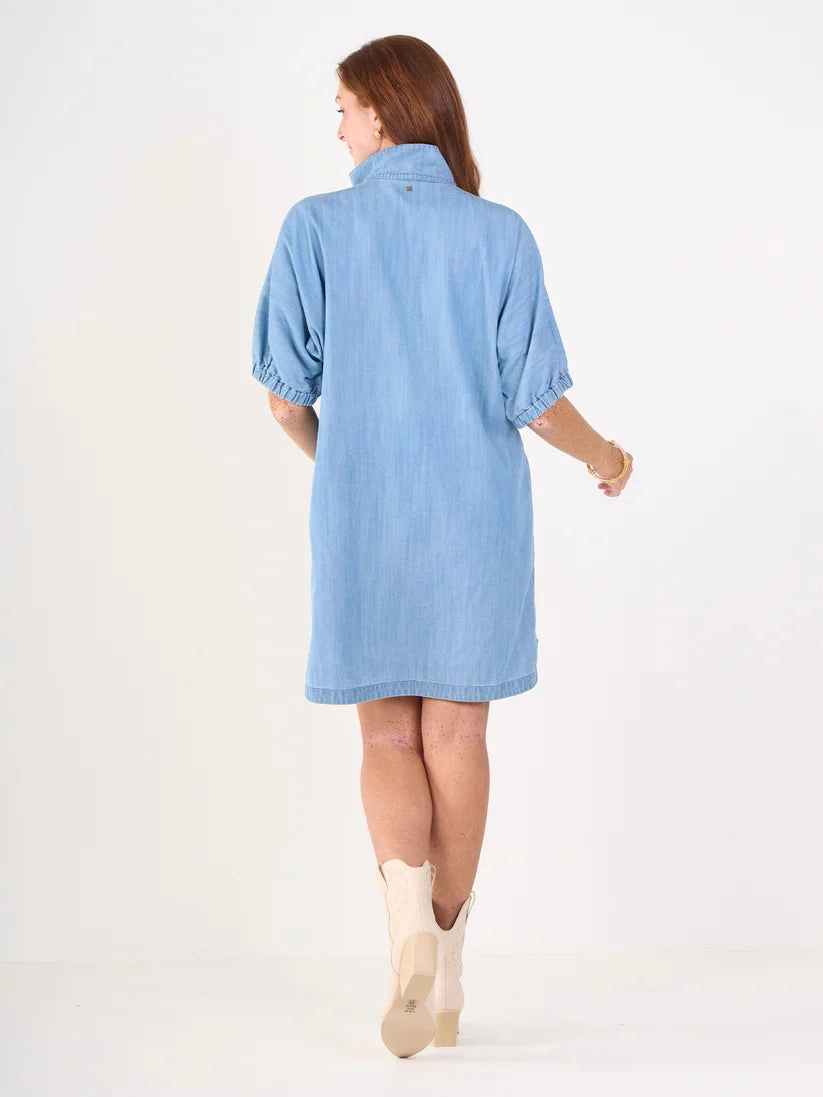 Emily Mccarthy Poppy Dress in Denim Chambray Bold Movement
