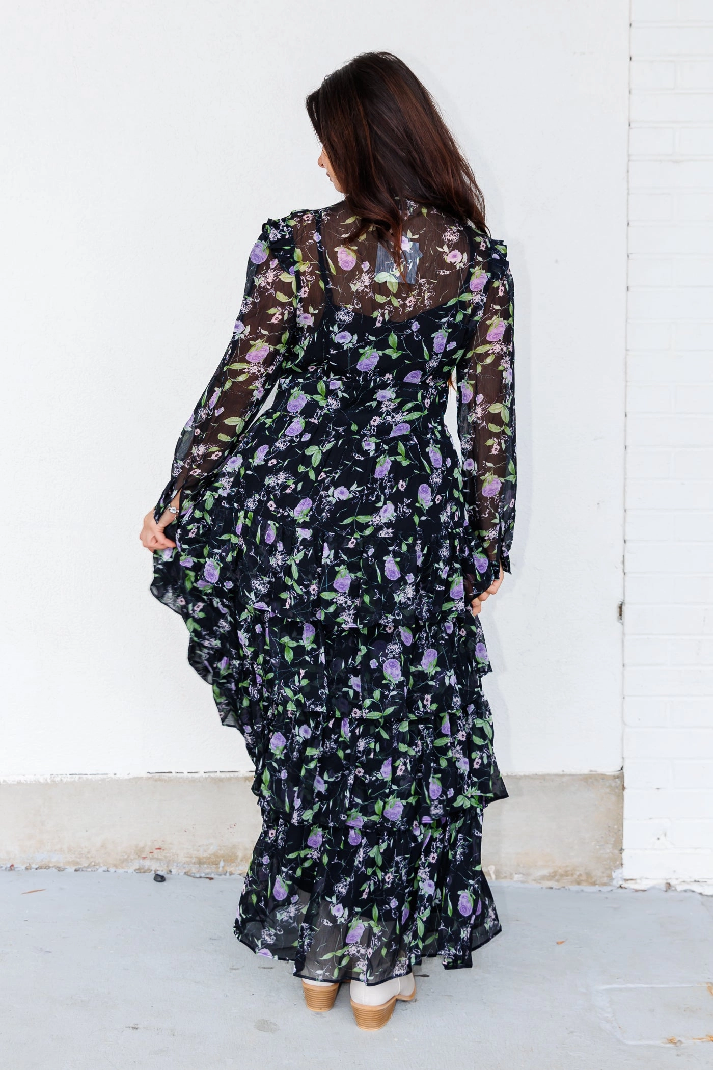 EMMA MAXI DRESS Crisp Texture