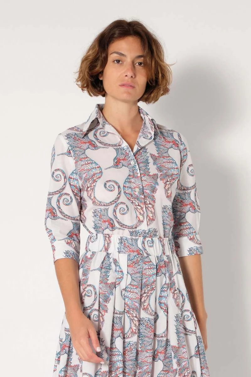Emmanuelle Hippocampe Multi Breathable Linen Blend Weighted Hem Trim