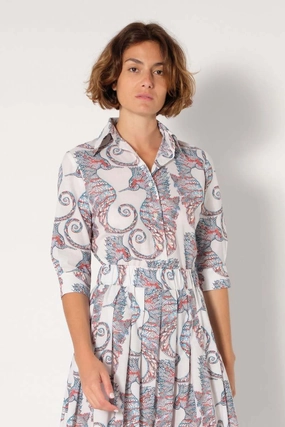 Emmanuelle Hippocampe Multi Breathable Linen Blend Weighted Hem Trim