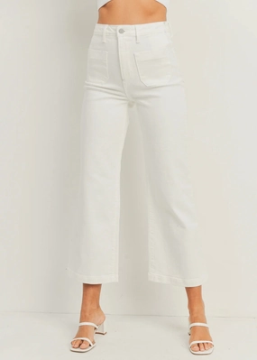 EMMY SAILOR POCKET WIDE-LEG JEANS Low Impact Dye Breathable fabric technology