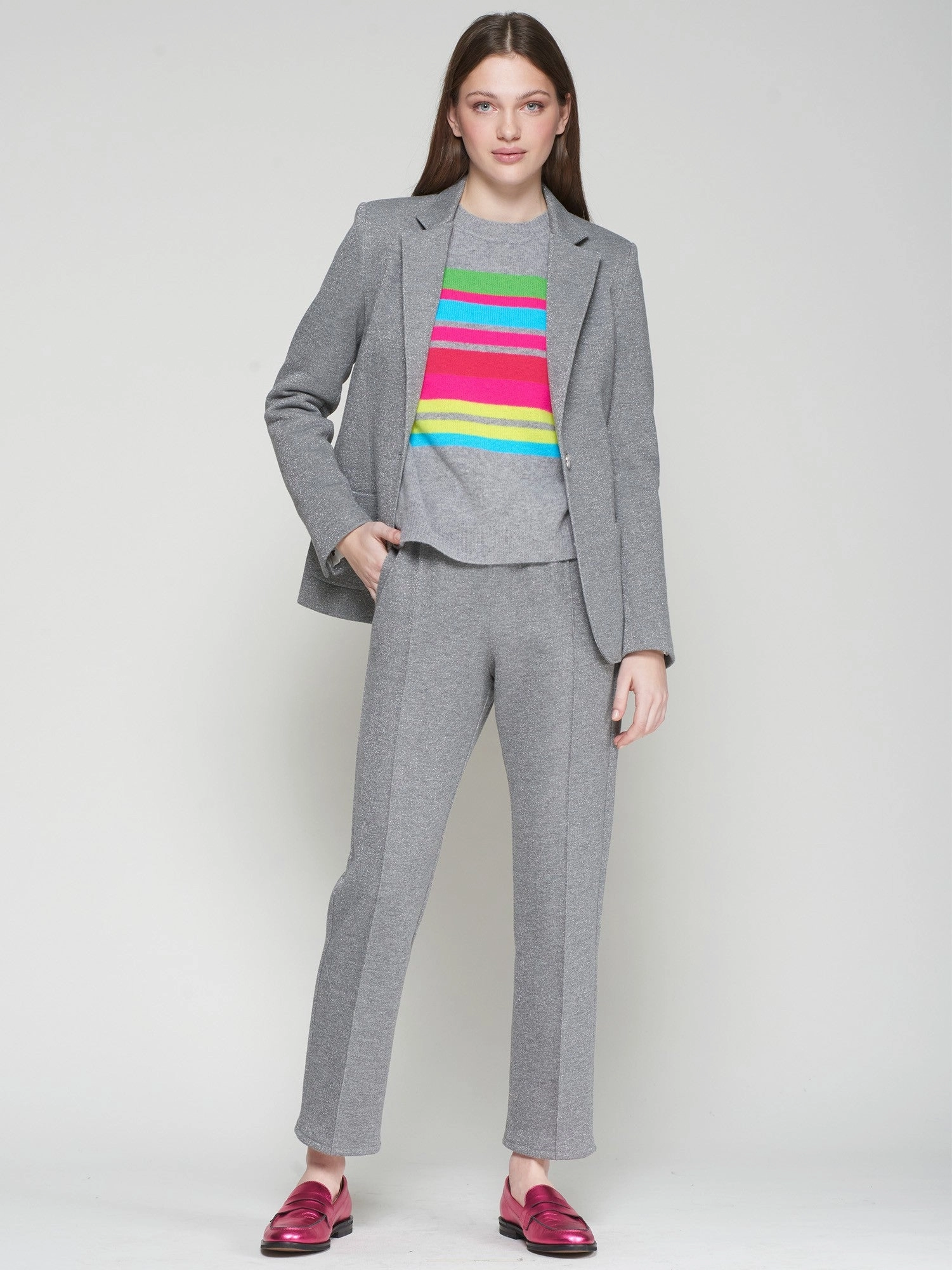SPARKLE JERSEY TROUSER Comfortable Leg Easy Layer