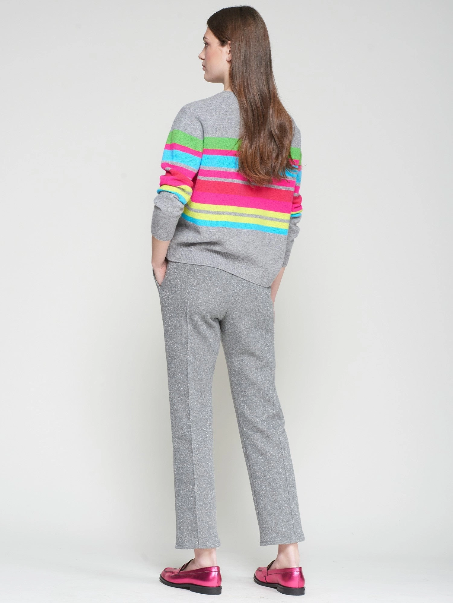 SPARKLE JERSEY TROUSER Wrinkle resistant fabric