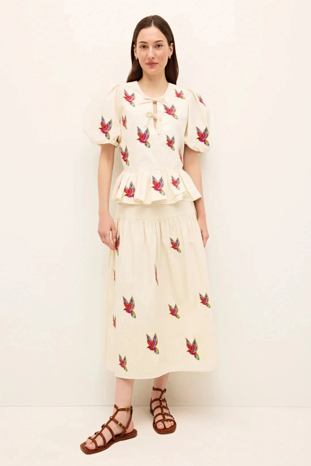 RibbedNeckline Estella Top Flock