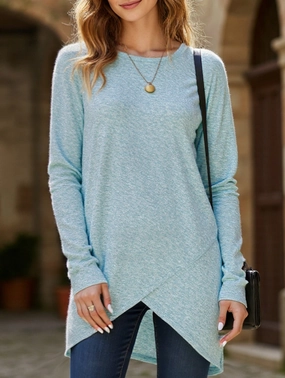 Everyday casual long-sleeved tops BondedHemline