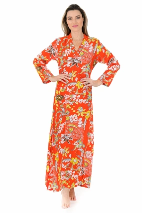 Exuma Kaftan / Orange Back Glow Modern Silhouette