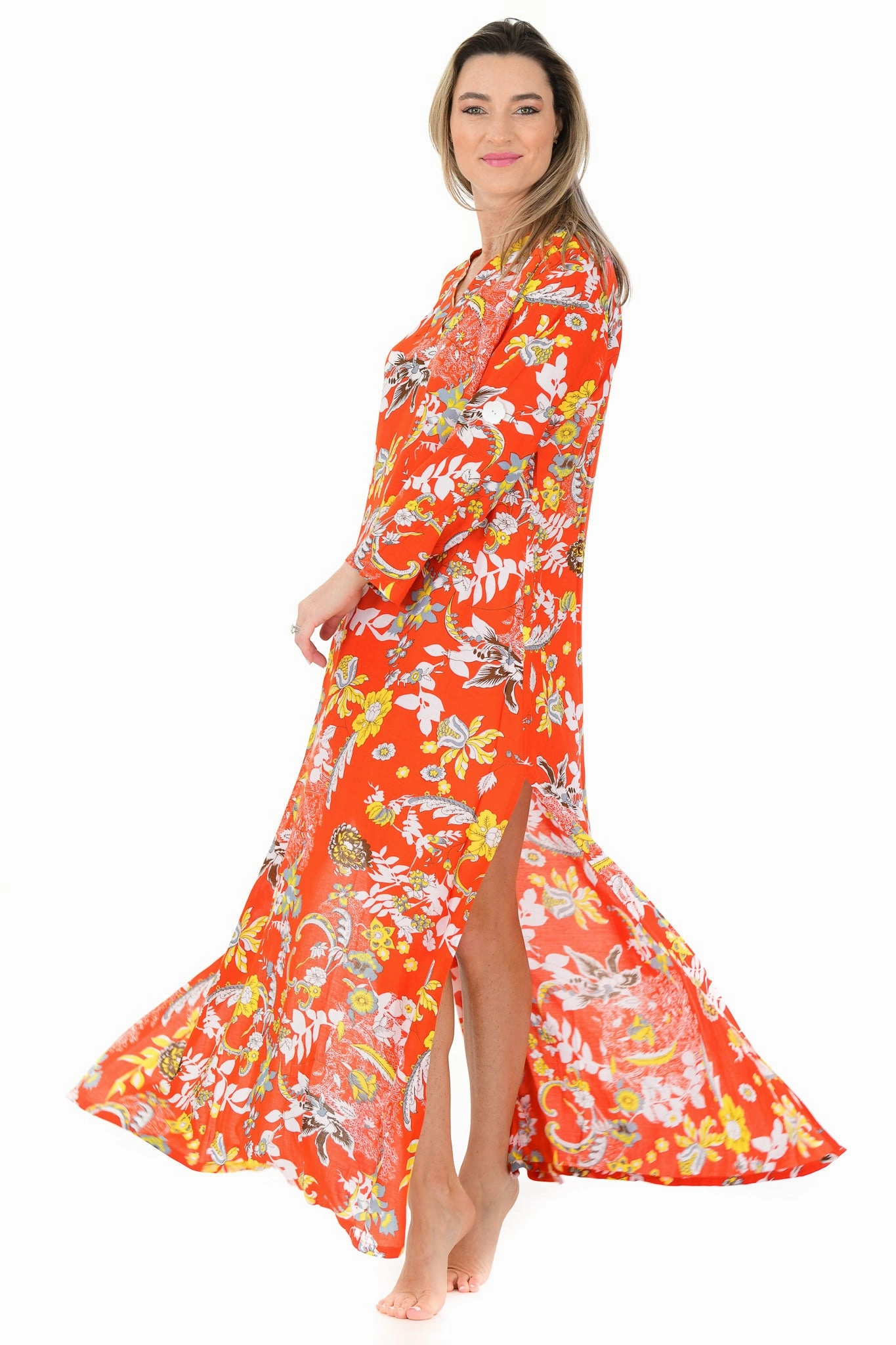 Polished Tailoring Exuma Kaftan / Orange