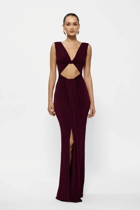 Faith Dress Black Cherry Casual Lines