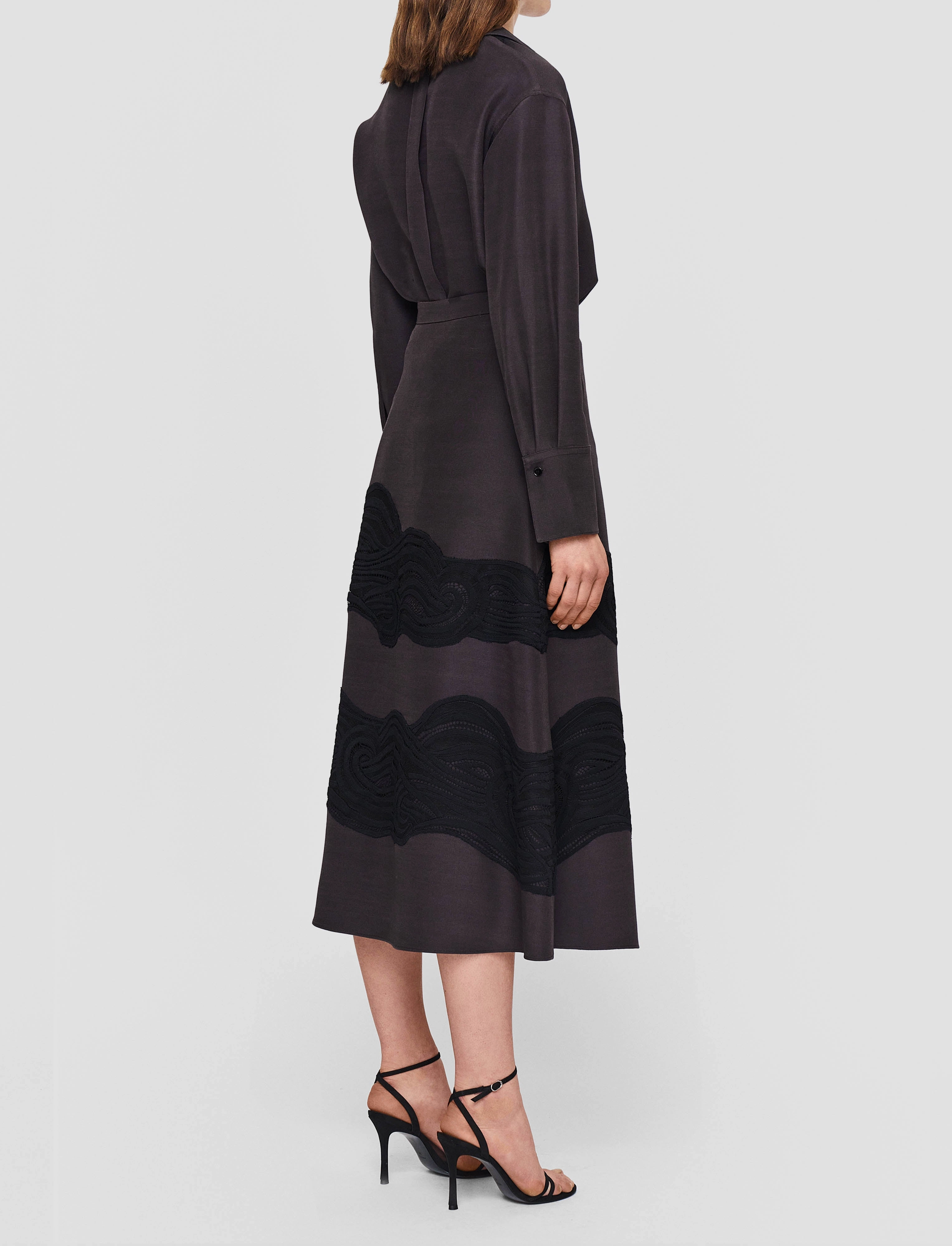 Madone Evening Silk Blend Lace Skirt Laidback Mood