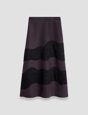 Madone Evening Silk Blend Lace Skirt Simple looks