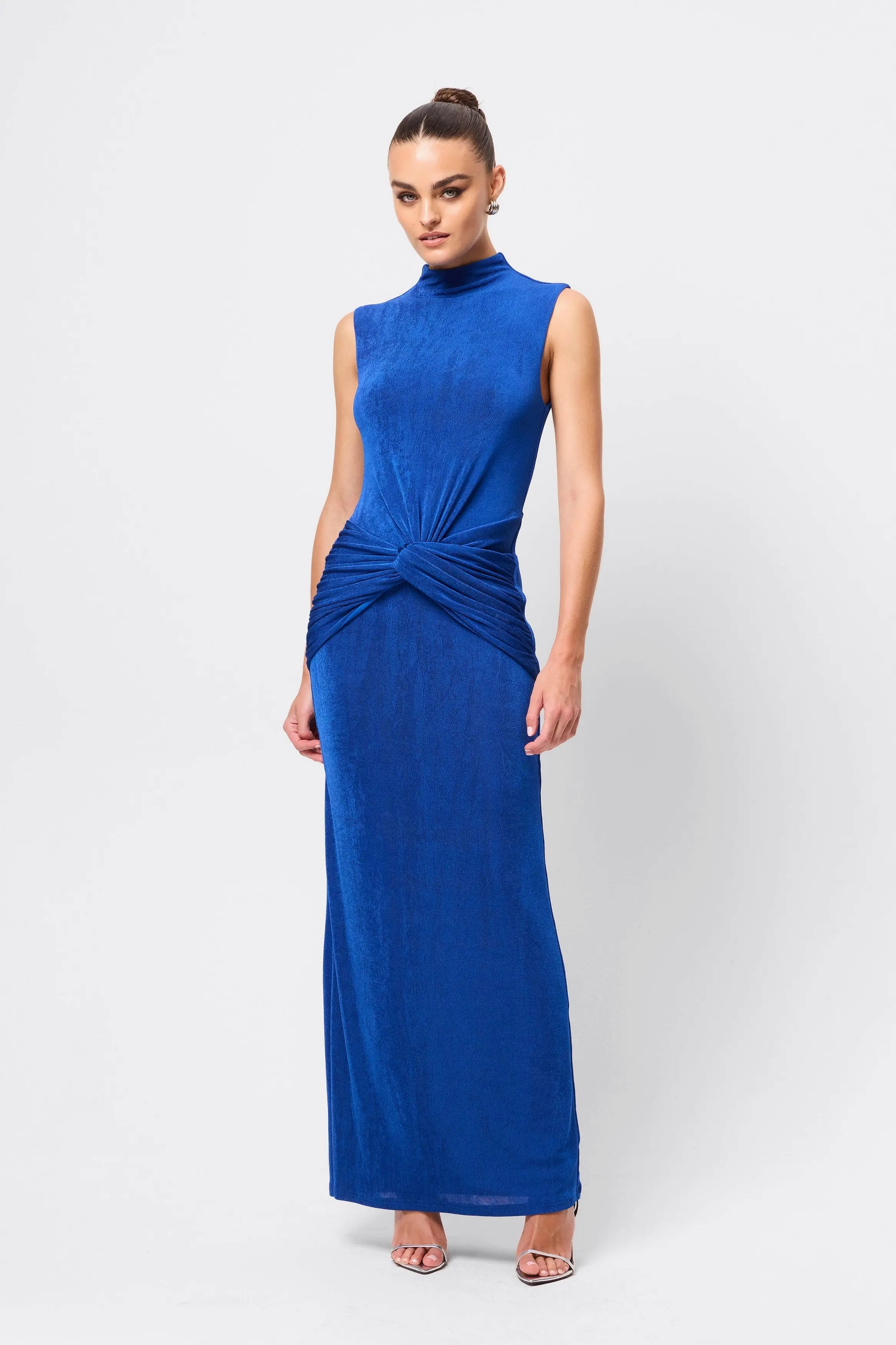 Mid layer Severance Maxi Dress Cobalt
