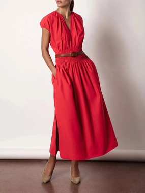 Mina Dress Poppy All Day Look Silky-Feel