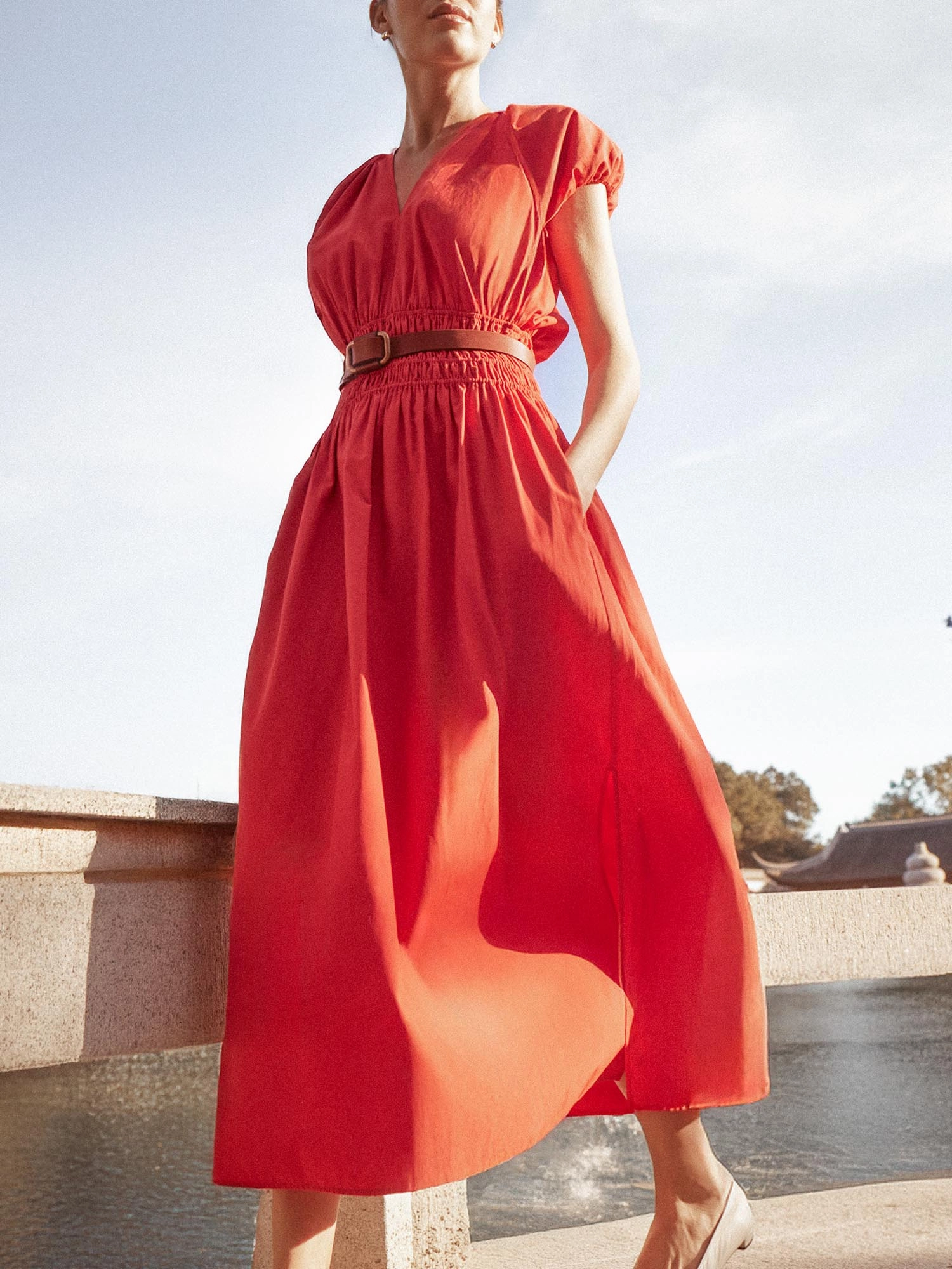 Mina Dress Poppy Smart Blend