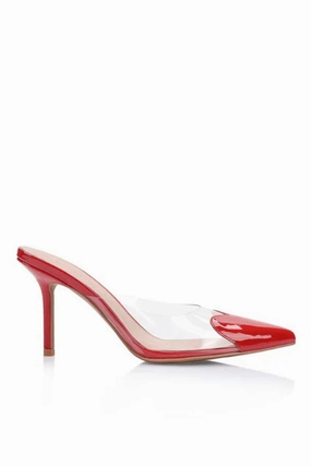 Raquel Heel Red Designer-Label