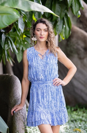 Understated Elegance Kaylee Dress / Blue Wave