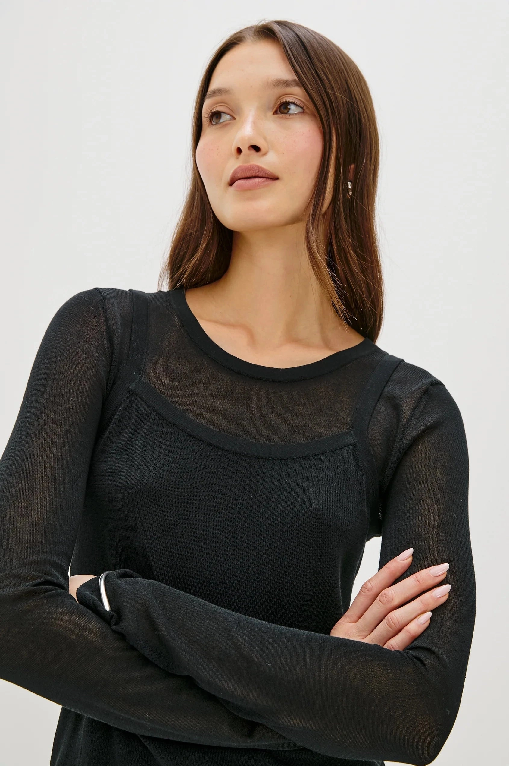 Low Profile Waistband Integration Lovisa Top Black