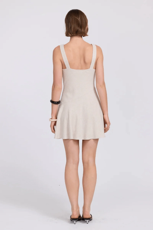soft elegance Bella Mini Dress Neutral