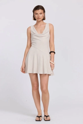 Bella Mini Dress Neutral Fresh Outfit Comfy and Relaxed