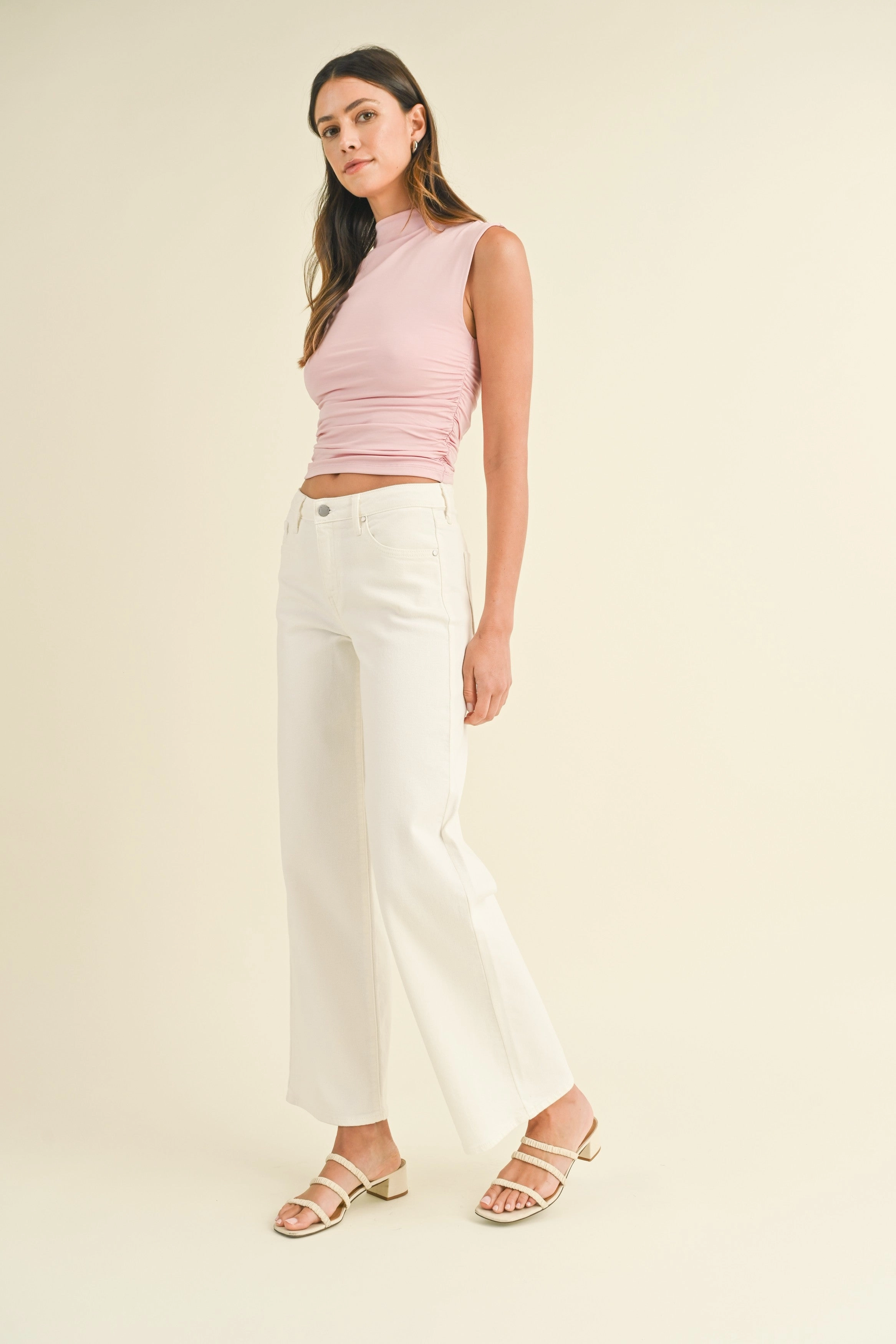 HELEN SLIM WIDE LEG JEANS Quick Dry Technology