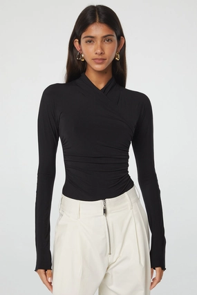 Long Sleeve Polo Minimalist Design FELIX TOP