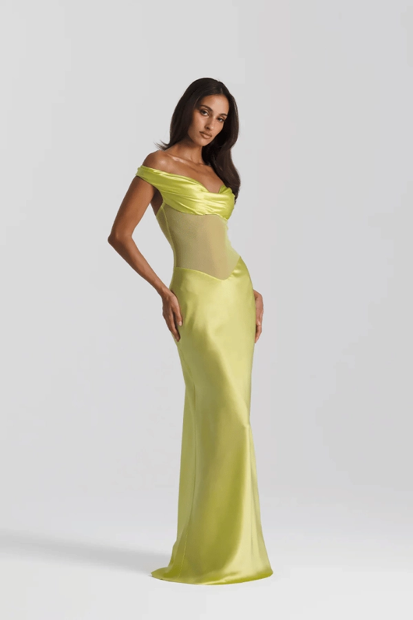 Breath Soft Gwyneth Gown Chartreuse