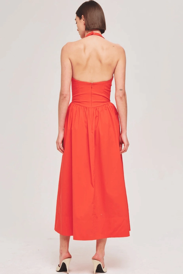 Filippa Dress Fiery Red All-Season Comfort