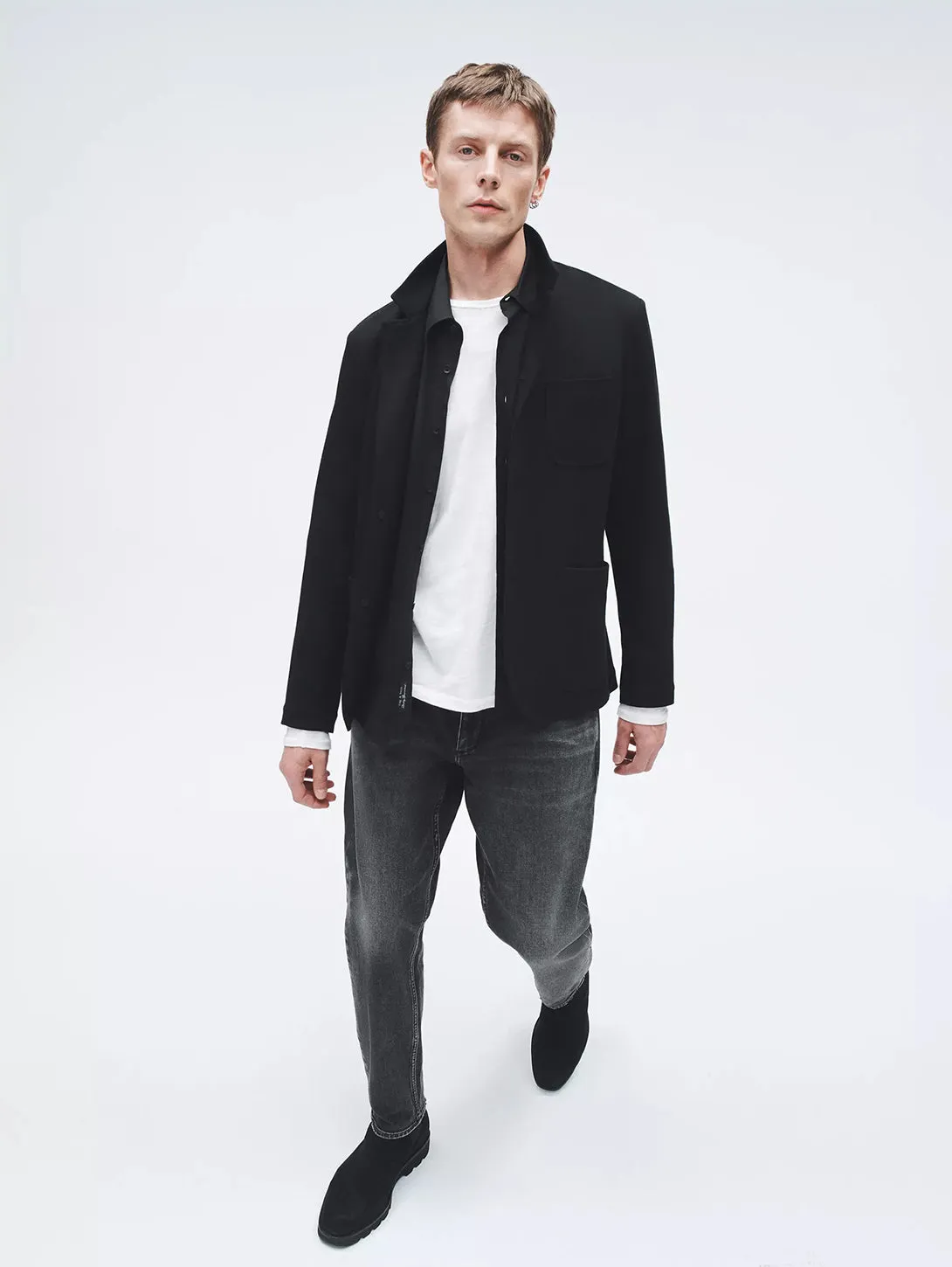 Fit 3 Athletic Jean - Washed Black