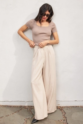 DoubleLayeredKnees MILLIE WIDE LEG TROUSERS