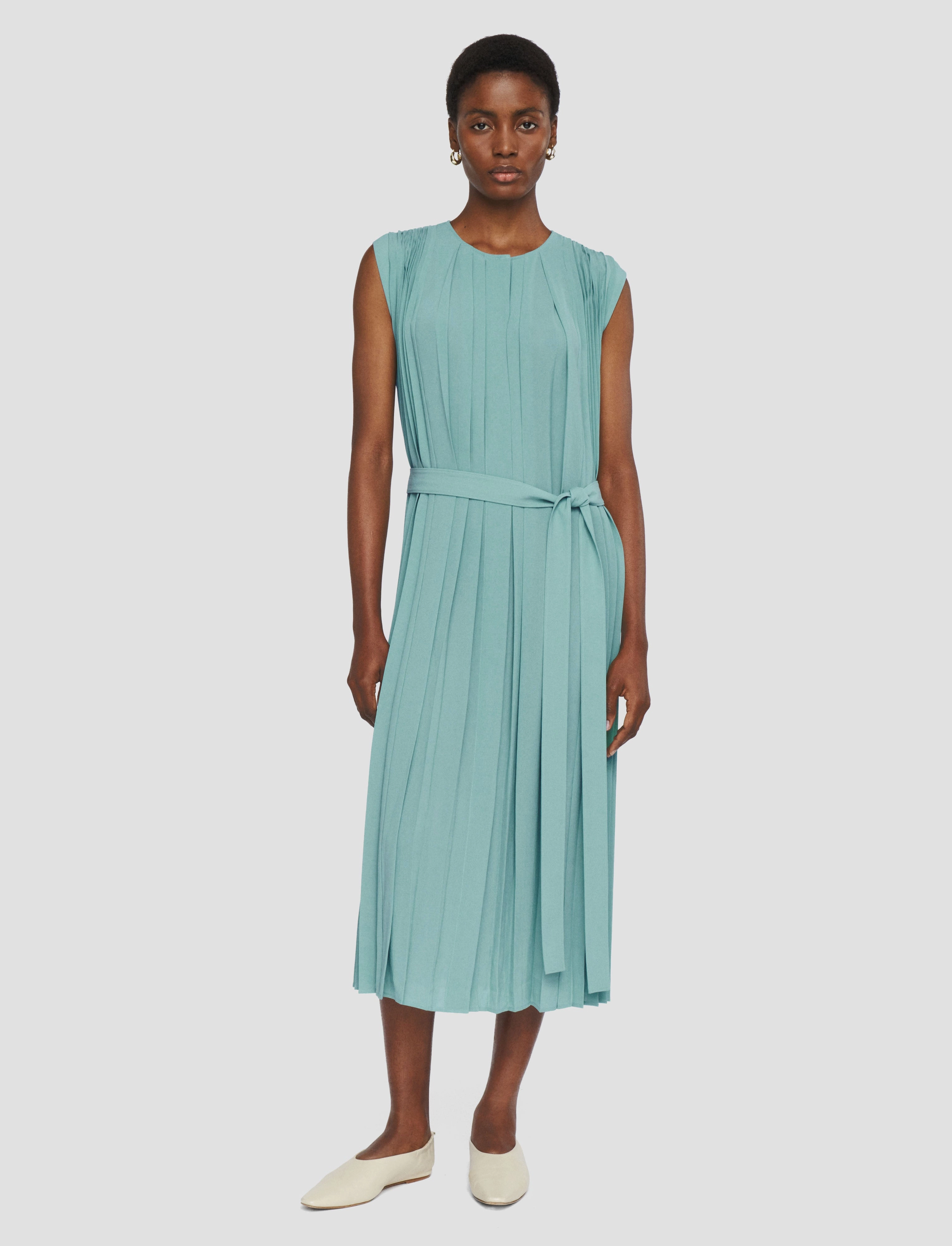Golden Scene Bright Mood Davide Airy Pliss?? Dress