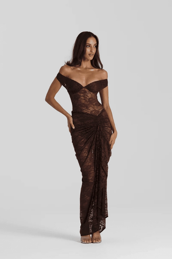Confident Mood Chic Balance Aubrey Dress Espresso