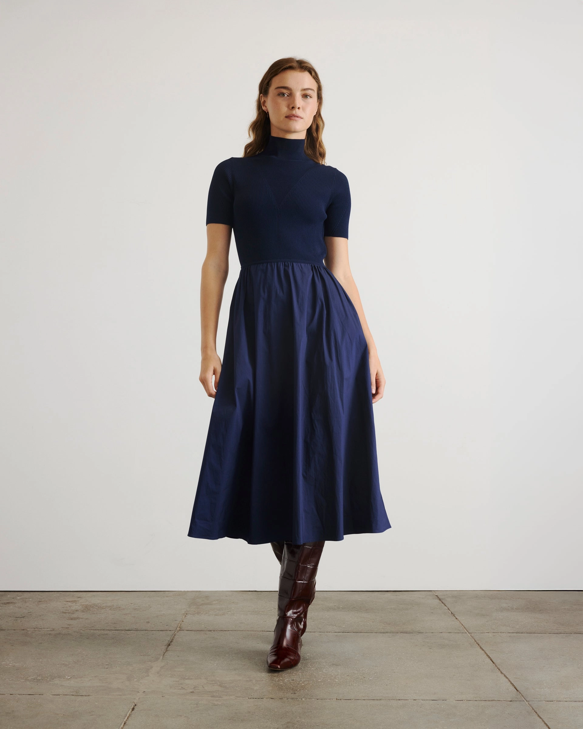 Teresa Knit Dress Premium Material Social Ease