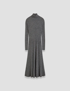 Ribbed Cable Knit Dress Seamless Finish