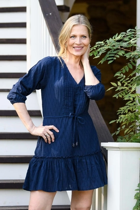 Carrie Dress Short / Navy Soft Appeal Eco Friendly