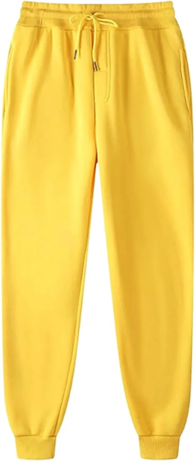 Fleece Lined Pants Women Fleece Lined Sweatpants with Pockets High Waisted Thermal Joggers Winter Pants Plus Size