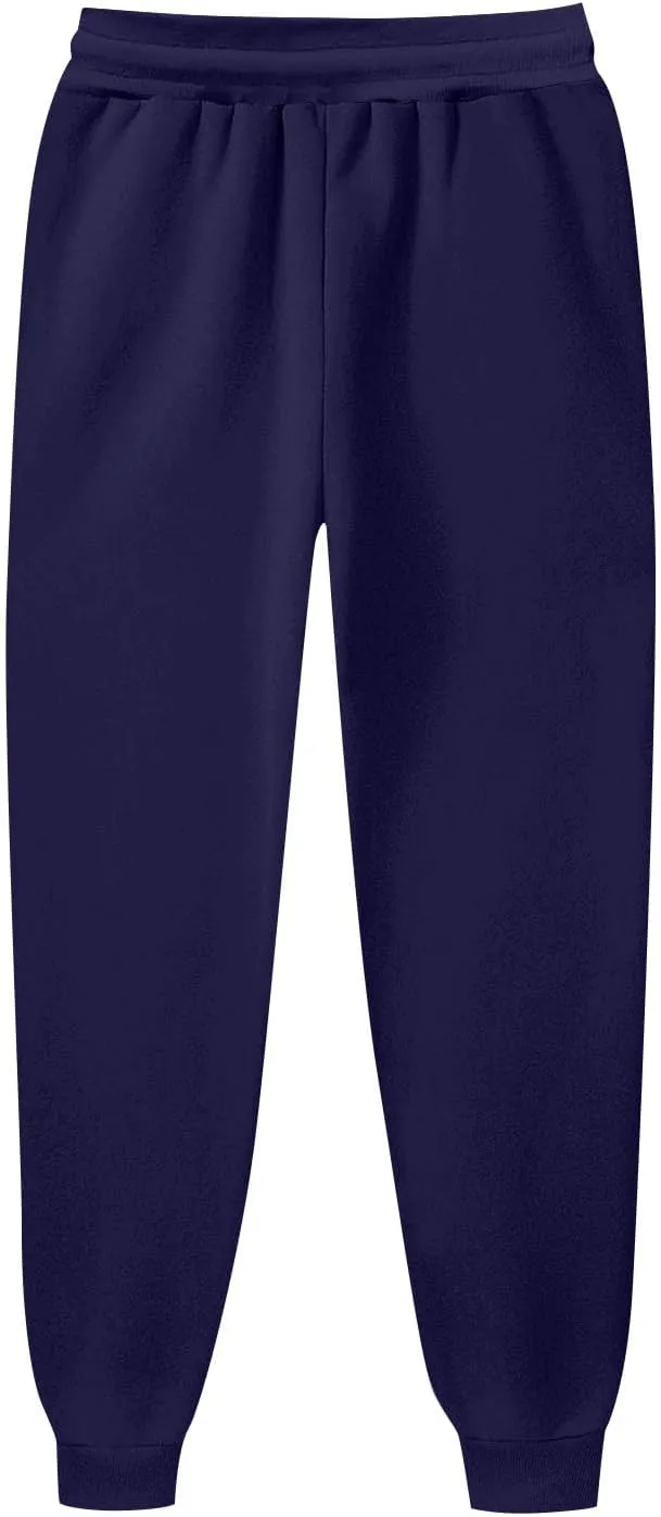 Fleece Lined Pants Women Fleece Lined Sweatpants with Pockets High Waisted Thermal Joggers Winter Pants Plus Size