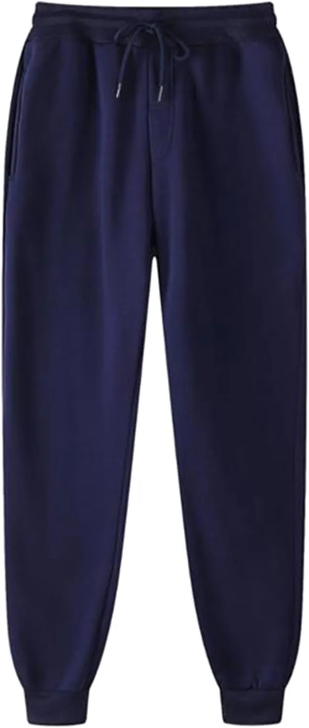 Fleece Lined Pants Women Fleece Lined Sweatpants with Pockets High Waisted Thermal Joggers Winter Pants Plus Size