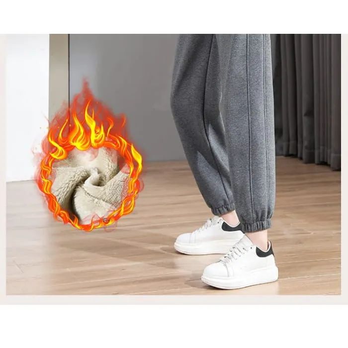 Fleece Lined Plain Sweatpants