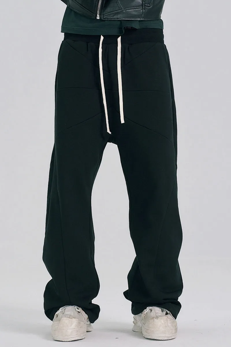 Fleece Lined Straight Sweatpants