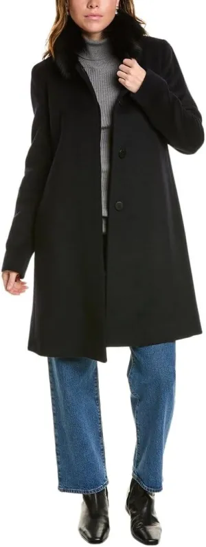 FLEURETTE Long Wool-Blend Coat