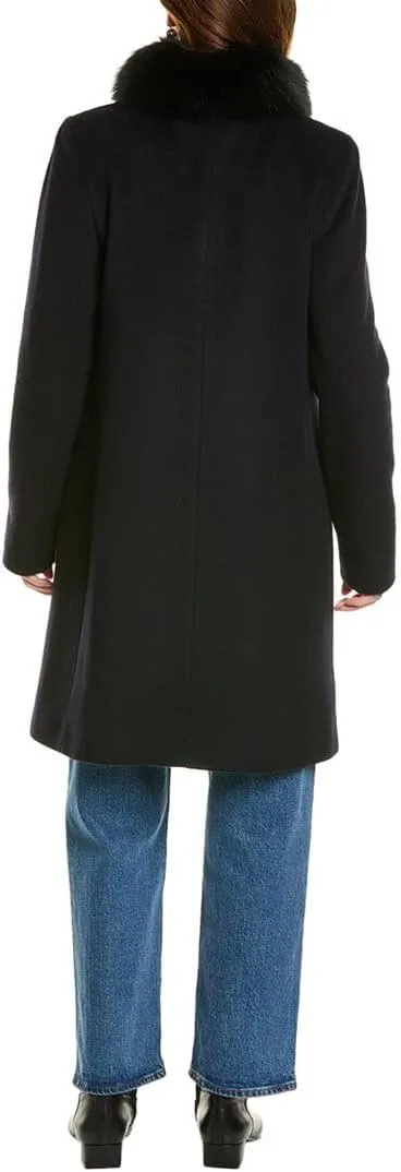 FLEURETTE Long Wool-Blend Coat