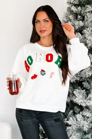 Resilient Elasticity Santa's Calling Holiday Sweatshirt (Off White)