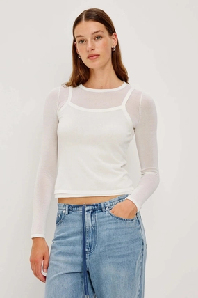 Stretch Fit Ultraviolet Protection Finish Lovisa Top White
