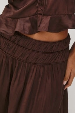Nara Skirt Espresso Vibrant Flow