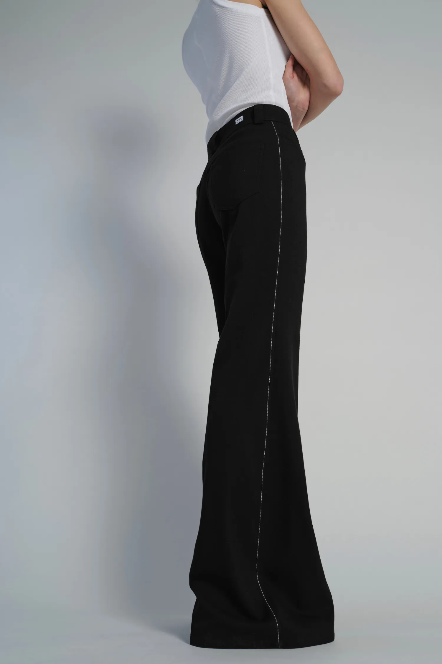 Flo High Waisted Flare Pant, Black