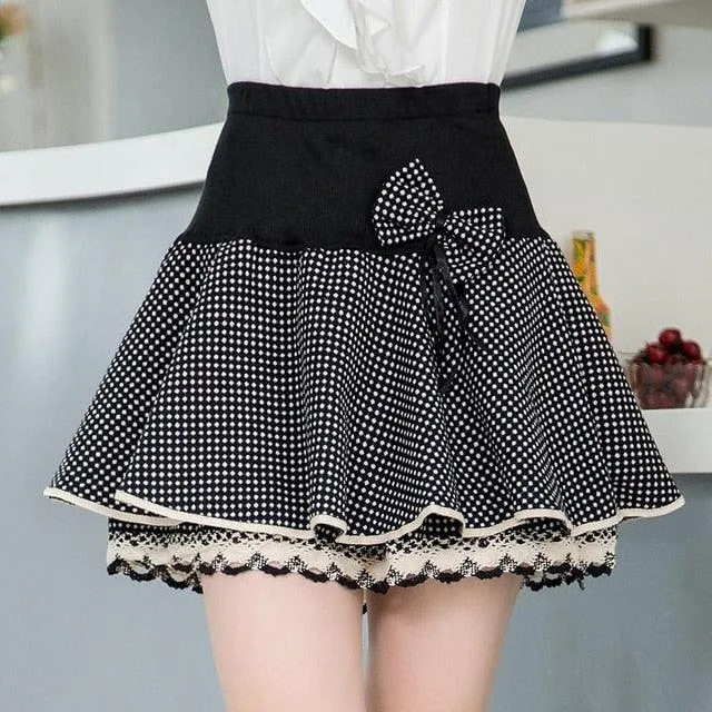 Floral Bowknot Mini Tutu Woman Skirts