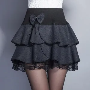 Floral Bowknot Mini Tutu Woman Skirts