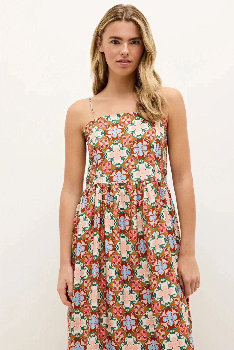 Low-Waist loose silhouette Josie Dress Mosaic