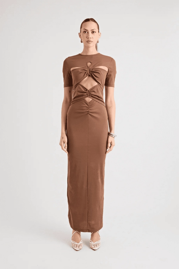 Florence Dress Chocolate Bright Appeal