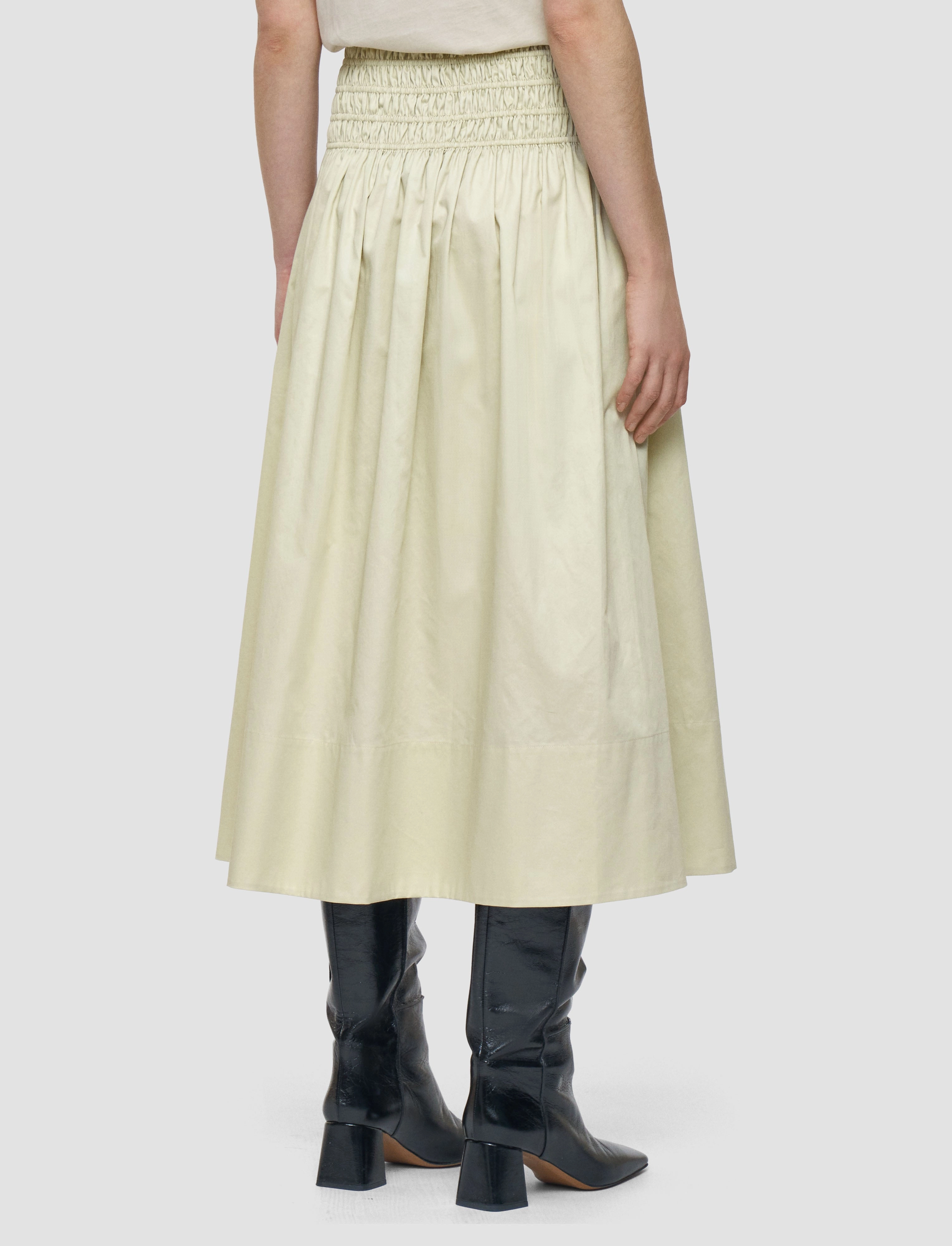 Beach Day Clean Lines Leonie Cotton Sateen Skirt